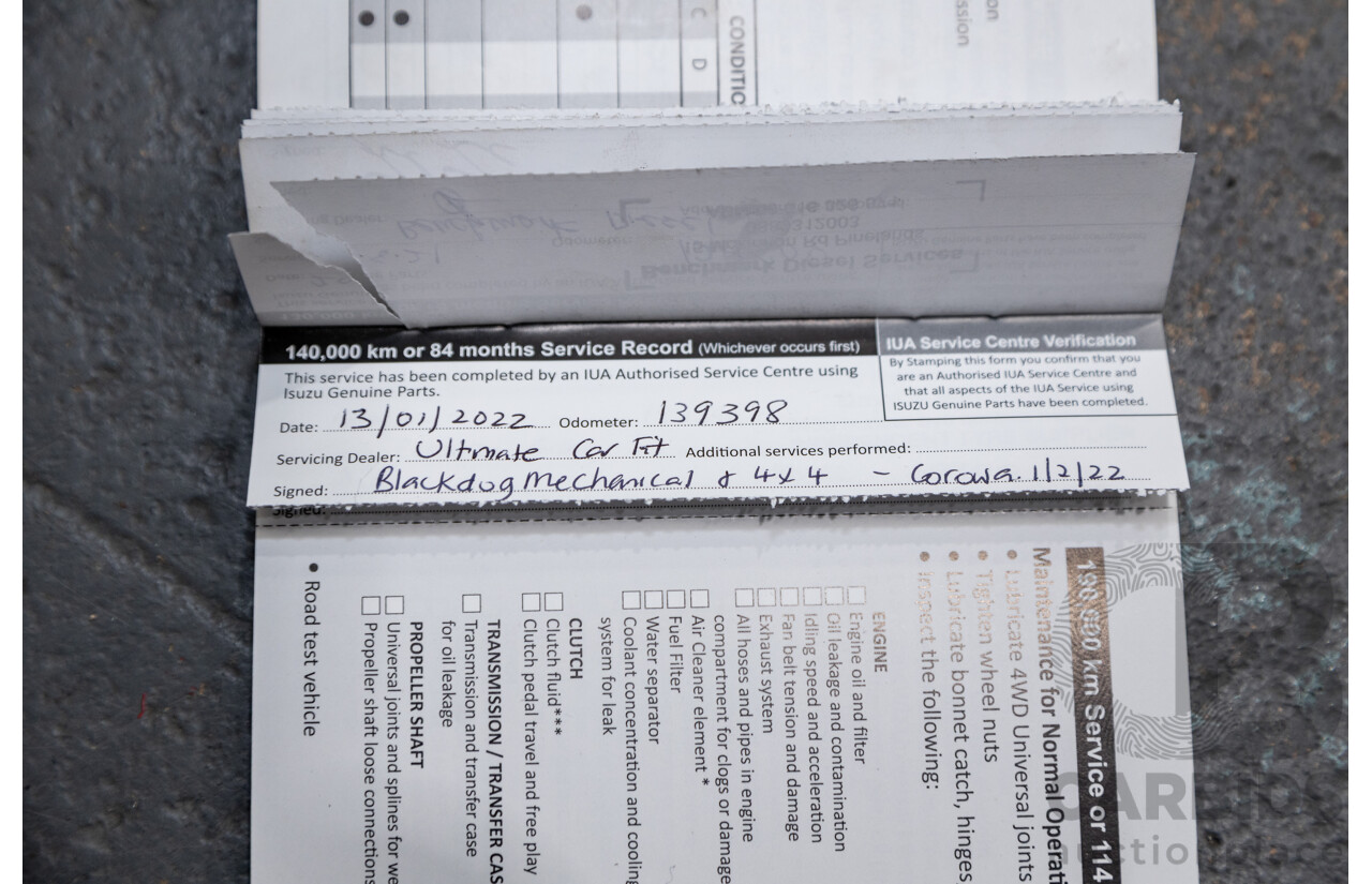 12/2014 Isuzu D-Max LS-U Hi-Ride (4x4) TF MY15 Crew Cab Utility White Turbo Diesel 3.0L