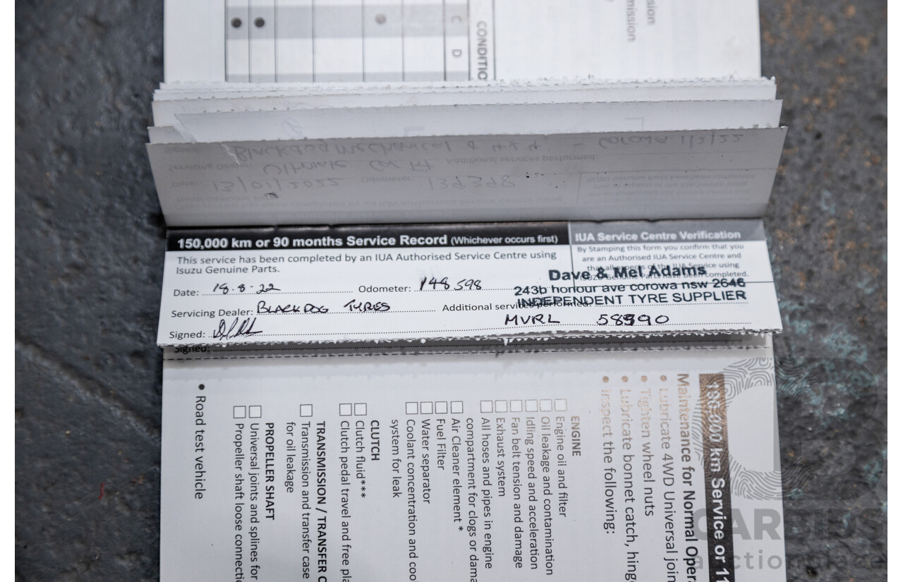 12/2014 Isuzu D-Max LS-U Hi-Ride (4x4) TF MY15 Crew Cab Utility White Turbo Diesel 3.0L