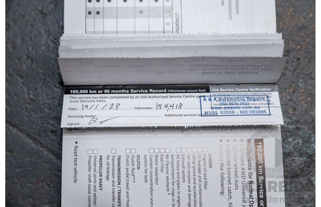 12/2014 Isuzu D-Max LS-U Hi-Ride (4x4) TF MY15 Crew Cab Utility White Turbo Diesel 3.0L