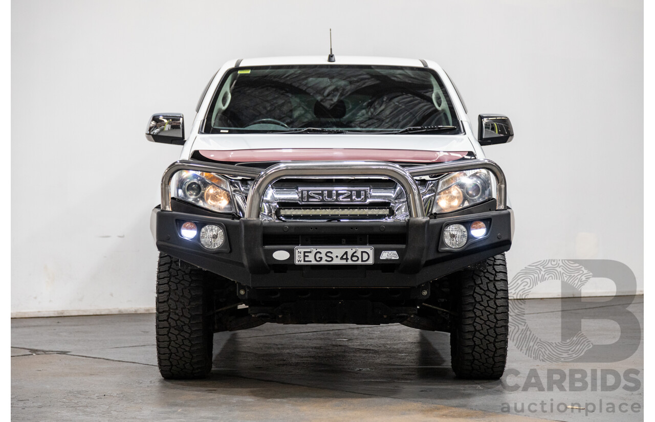 12/2014 Isuzu D-Max LS-U Hi-Ride (4x4) TF MY15 Crew Cab Utility White Turbo Diesel 3.0L