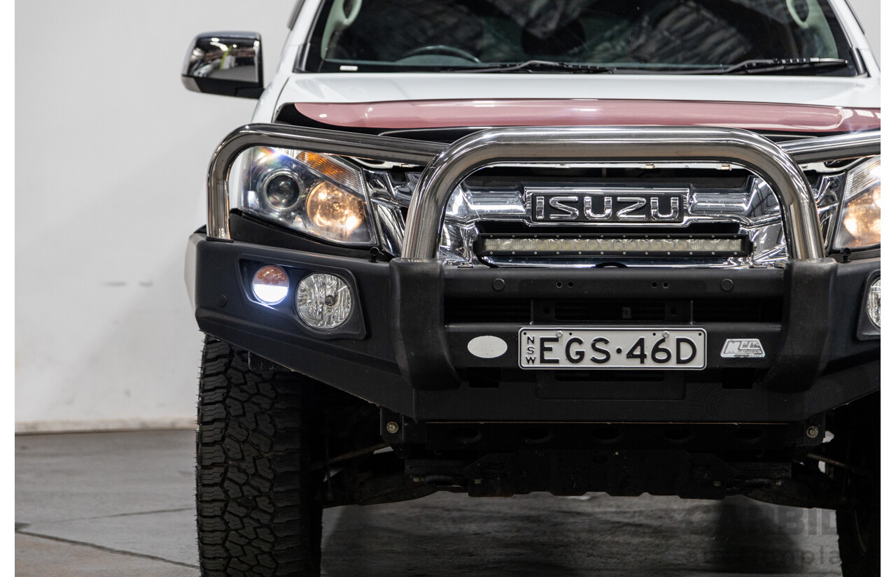 12/2014 Isuzu D-Max LS-U Hi-Ride (4x4) TF MY15 Crew Cab Utility White Turbo Diesel 3.0L