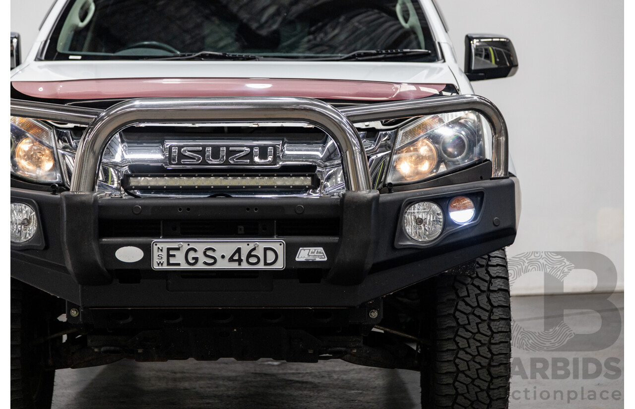 12/2014 Isuzu D-Max LS-U Hi-Ride (4x4) TF MY15 Crew Cab Utility White Turbo Diesel 3.0L