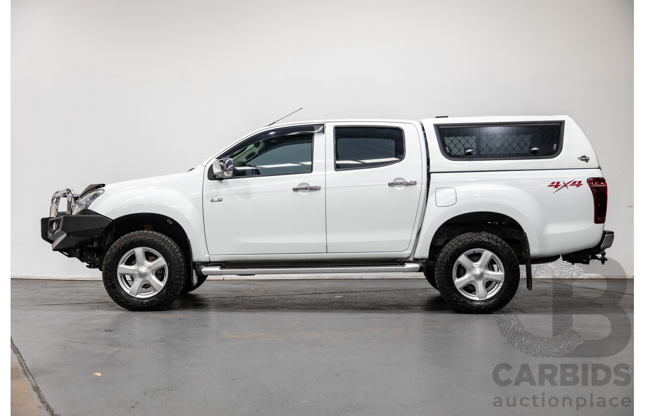 12/2014 Isuzu D-Max LS-U Hi-Ride (4x4) TF MY15 Crew Cab Utility White Turbo Diesel 3.0L