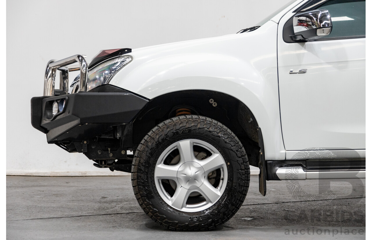 12/2014 Isuzu D-Max LS-U Hi-Ride (4x4) TF MY15 Crew Cab Utility White Turbo Diesel 3.0L
