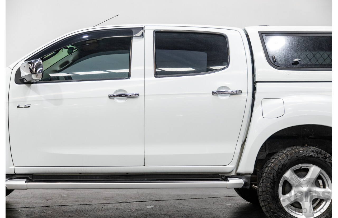 12/2014 Isuzu D-Max LS-U Hi-Ride (4x4) TF MY15 Crew Cab Utility White Turbo Diesel 3.0L