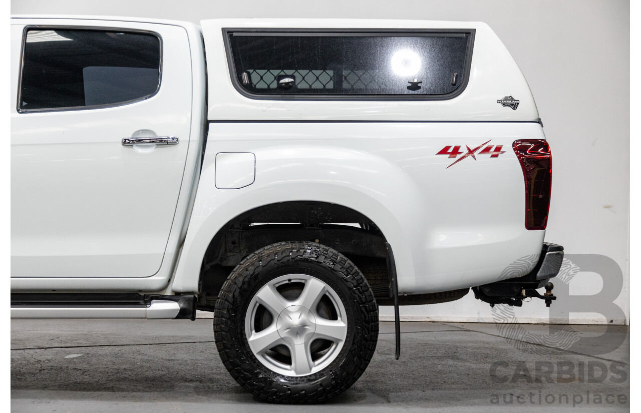 12/2014 Isuzu D-Max LS-U Hi-Ride (4x4) TF MY15 Crew Cab Utility White Turbo Diesel 3.0L