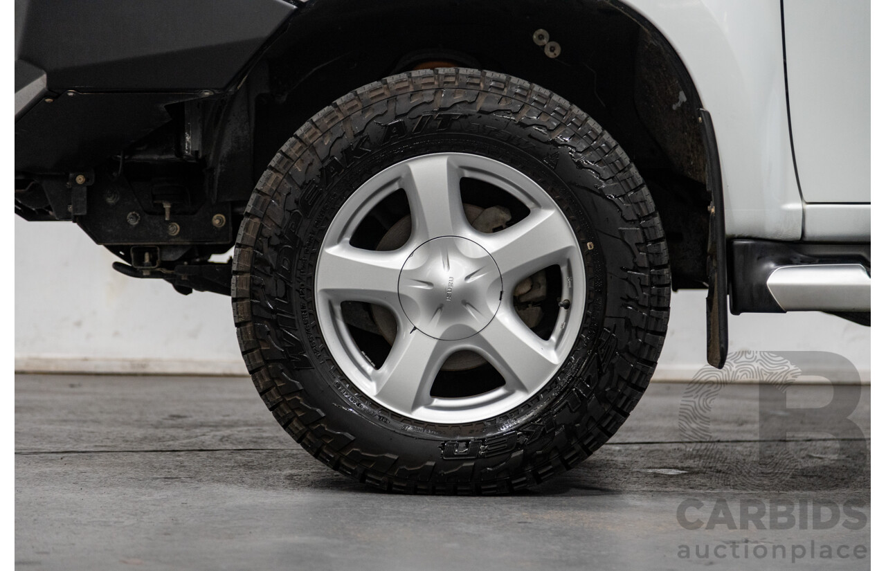 12/2014 Isuzu D-Max LS-U Hi-Ride (4x4) TF MY15 Crew Cab Utility White Turbo Diesel 3.0L