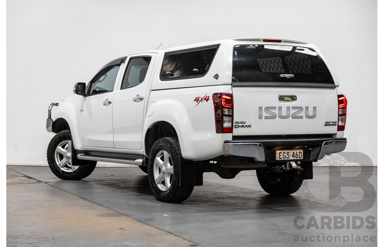 12/2014 Isuzu D-Max LS-U Hi-Ride (4x4) TF MY15 Crew Cab Utility White Turbo Diesel 3.0L