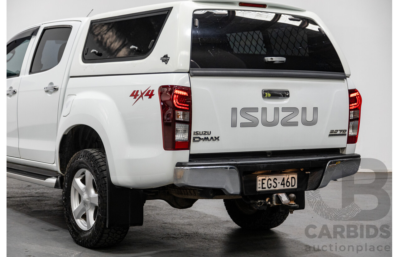 12/2014 Isuzu D-Max LS-U Hi-Ride (4x4) TF MY15 Crew Cab Utility White Turbo Diesel 3.0L