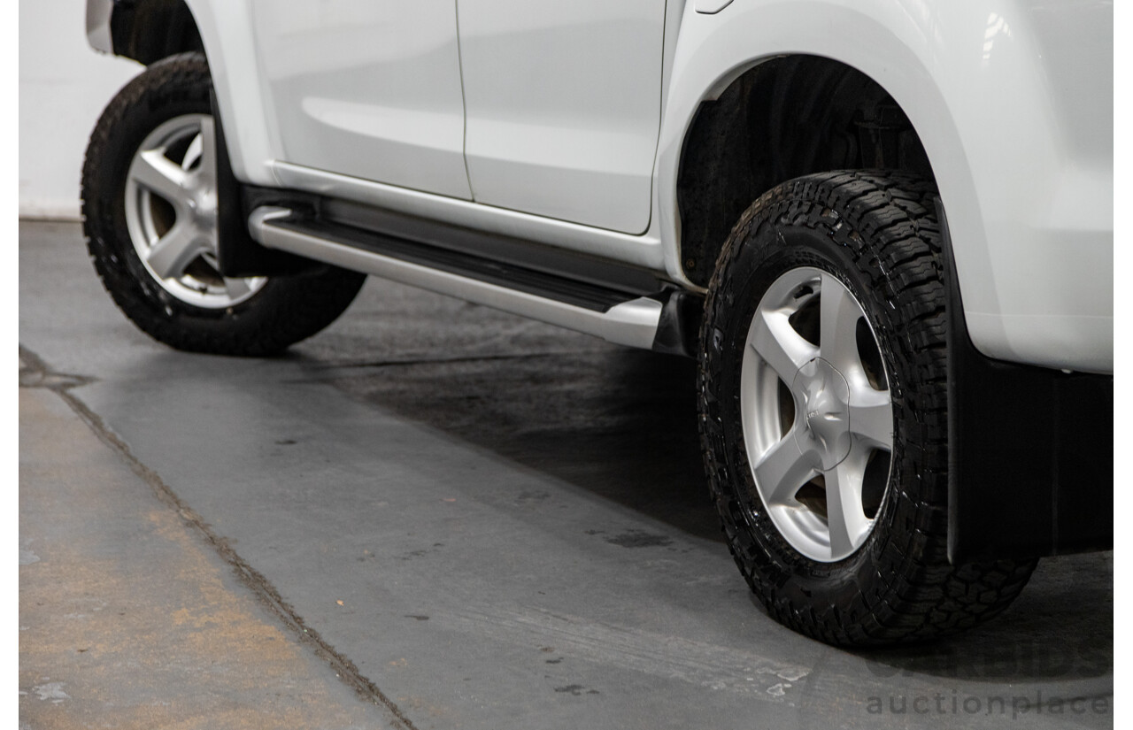 12/2014 Isuzu D-Max LS-U Hi-Ride (4x4) TF MY15 Crew Cab Utility White Turbo Diesel 3.0L