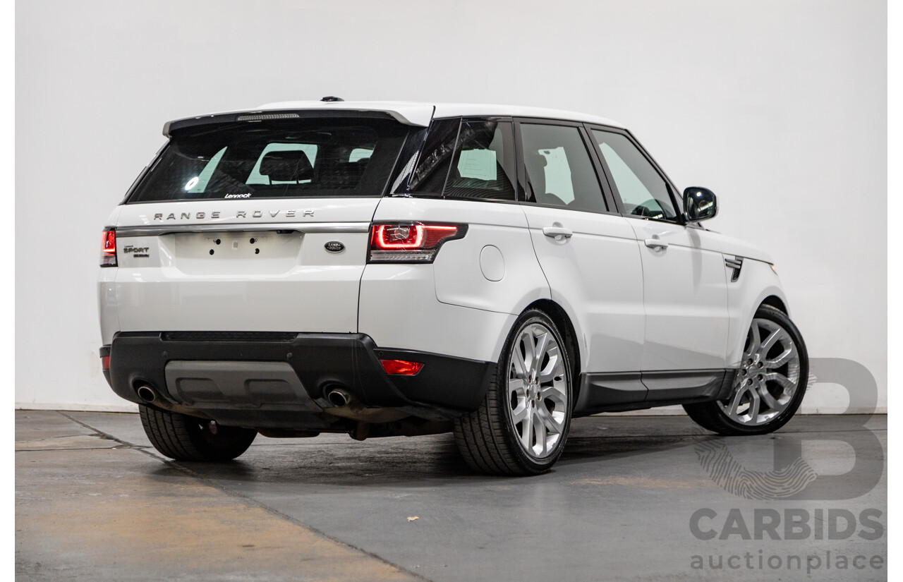 10/2015 Land Rover Range Rover Sport 3.0 SDV6 SE (AWD) LW MY15.5 4d Wagon Fuji White Twin Turbo Diesel V6 3.0L