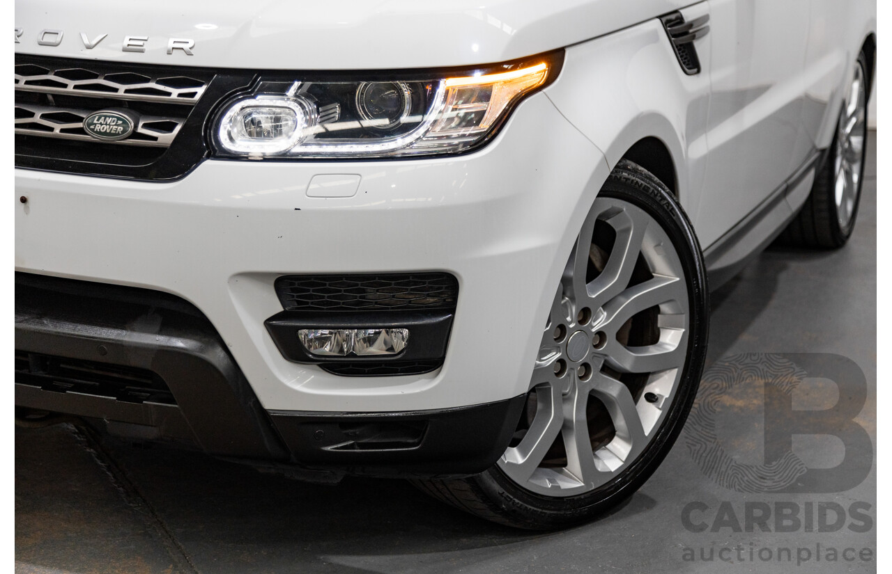 10/2015 Land Rover Range Rover Sport 3.0 SDV6 SE (AWD) LW MY15.5 4d Wagon Fuji White Twin Turbo Diesel V6 3.0L
