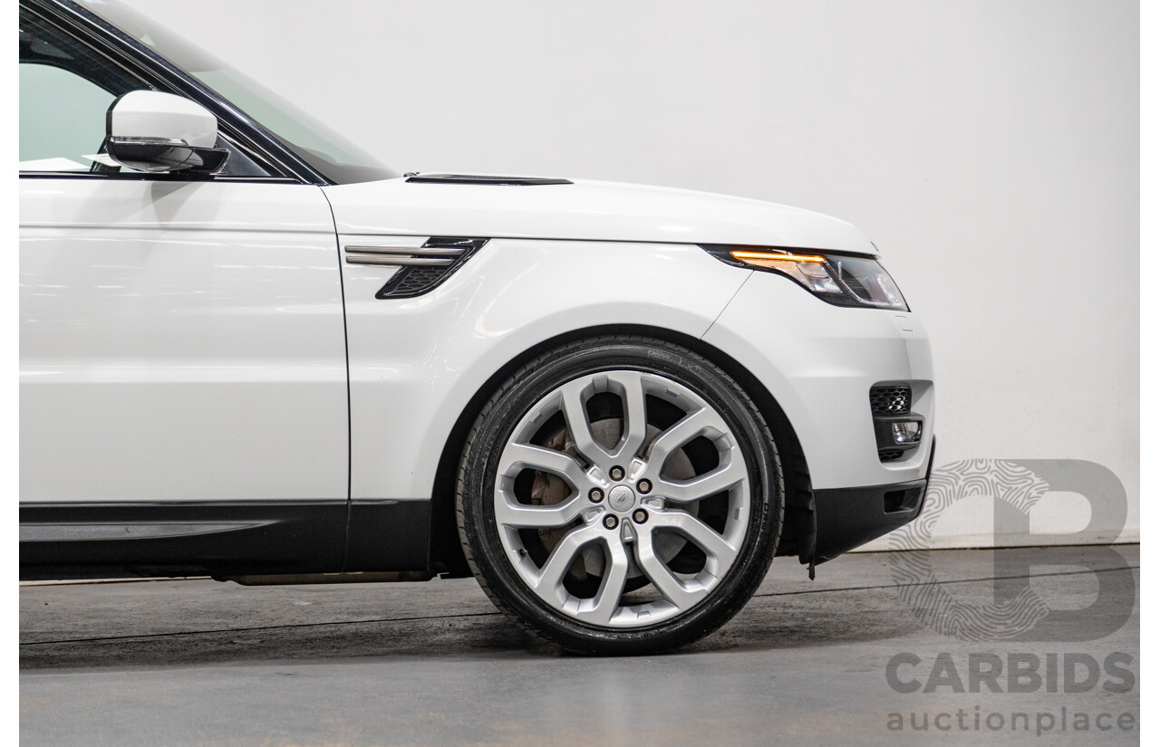 10/2015 Land Rover Range Rover Sport 3.0 SDV6 SE (AWD) LW MY15.5 4d Wagon Fuji White Twin Turbo Diesel V6 3.0L