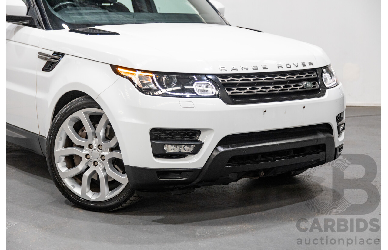 10/2015 Land Rover Range Rover Sport 3.0 SDV6 SE (AWD) LW MY15.5 4d Wagon Fuji White Twin Turbo Diesel V6 3.0L