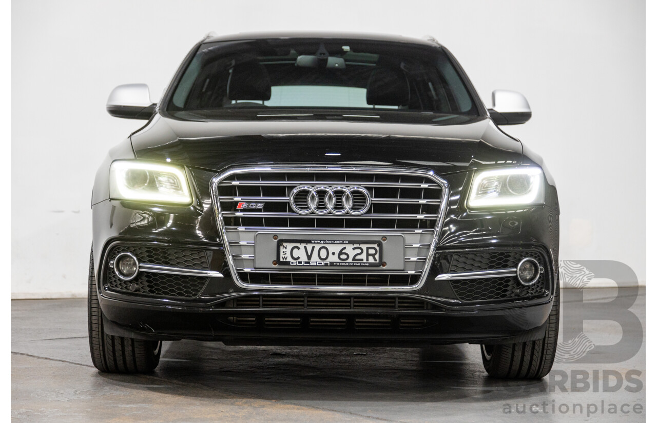 9/2014 Audi SQ5 3.0 TDI Quattro (AWD) 8R MY15 5d Wagon Metallic Black Twin Turbo Diesel V6 3.0L