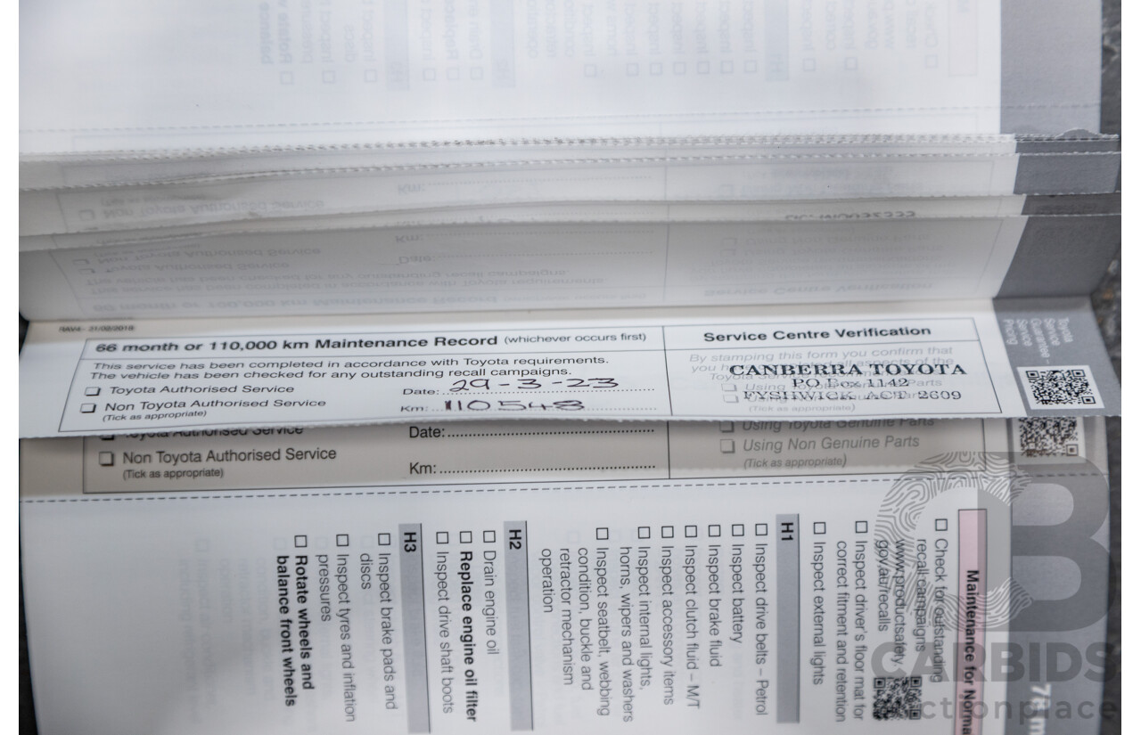 11/2018 Toyota Rav4 GX (AWD) ASA44R 4d Wagon White 2.5L