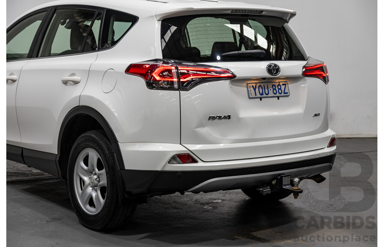 11/2018 Toyota Rav4 GX (AWD) ASA44R 4d Wagon White 2.5L
