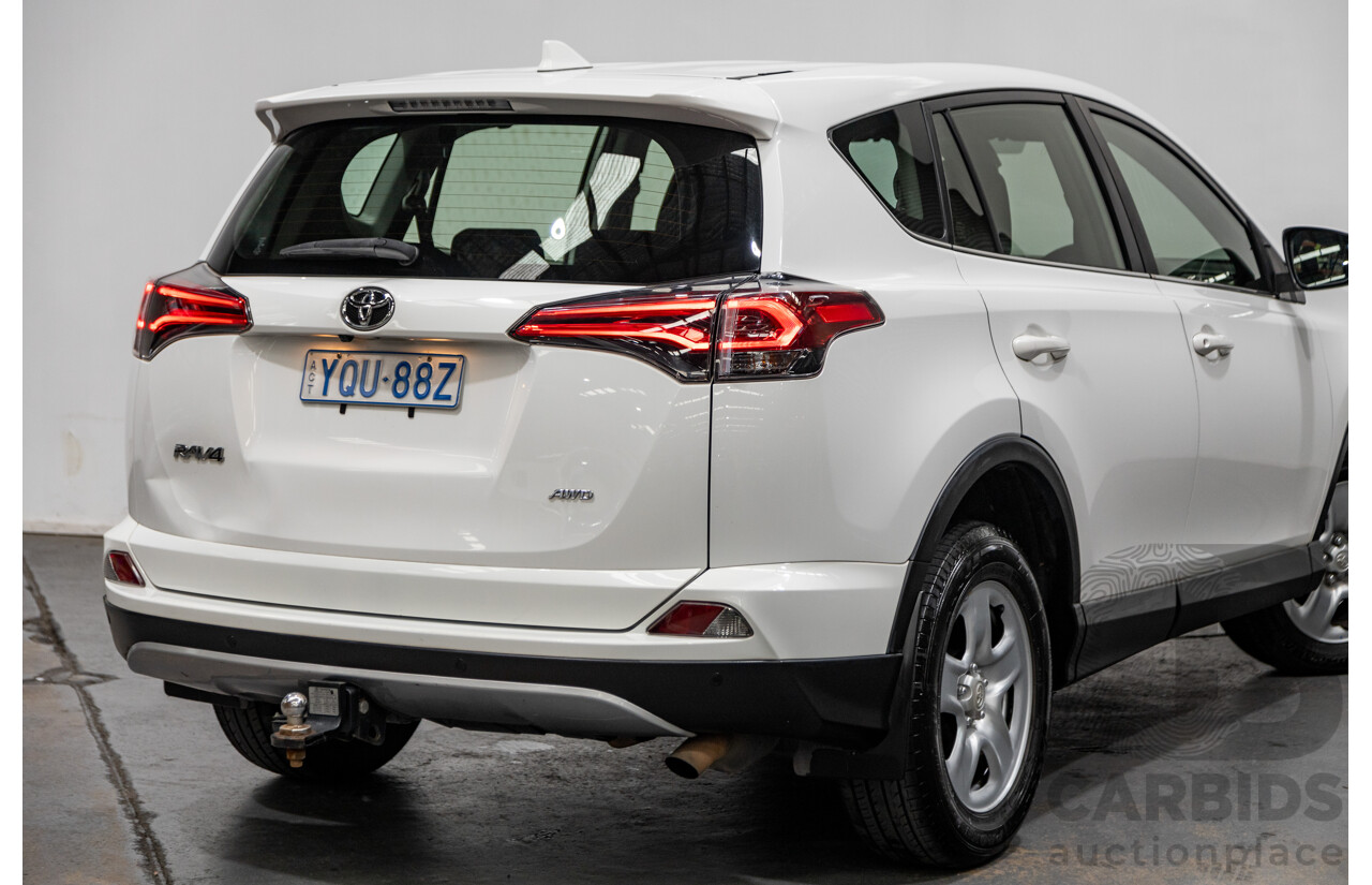 11/2018 Toyota Rav4 GX (AWD) ASA44R 4d Wagon White 2.5L