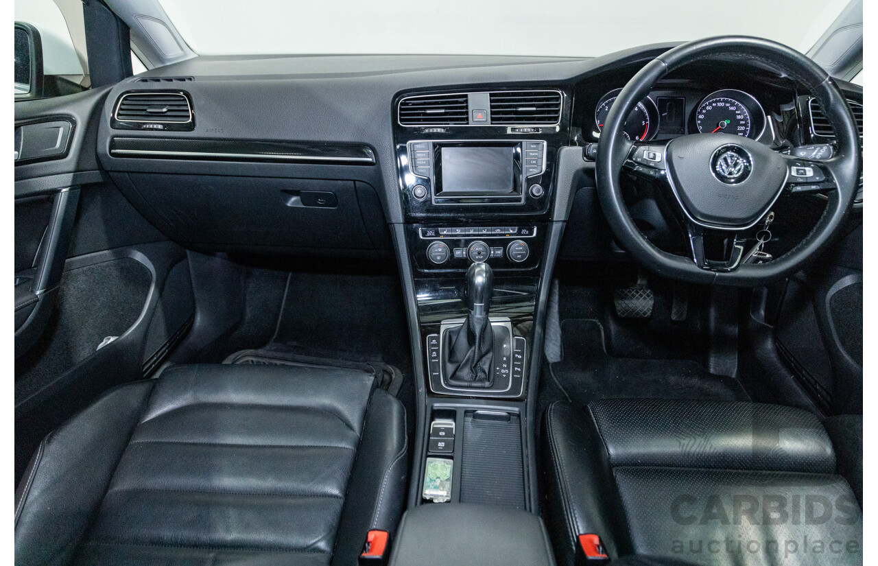 2/2014 Volkswagen Golf 110 TDI Highline MK7 AU MY14 4d Wagon White Turbo Diesel 2.0L