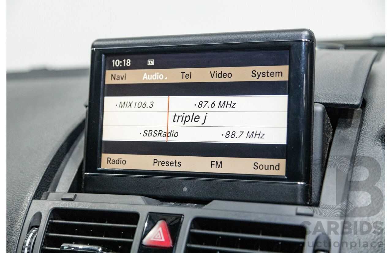 5/2009 Mercedes Benz C63 AMG W204 4d Sedan Cubanite Silver Metallic V8 6.2L