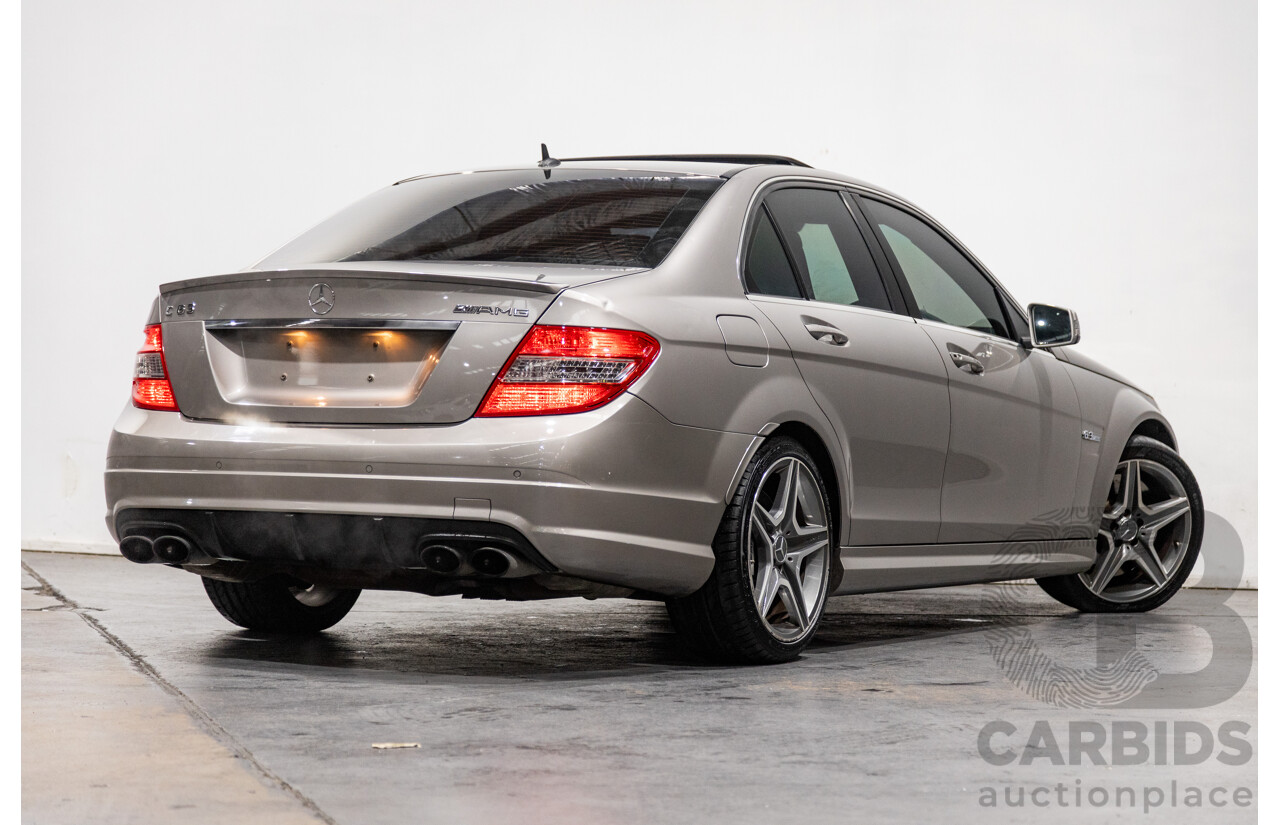 5/2009 Mercedes Benz C63 AMG W204 4d Sedan Cubanite Silver Metallic V8 6.2L