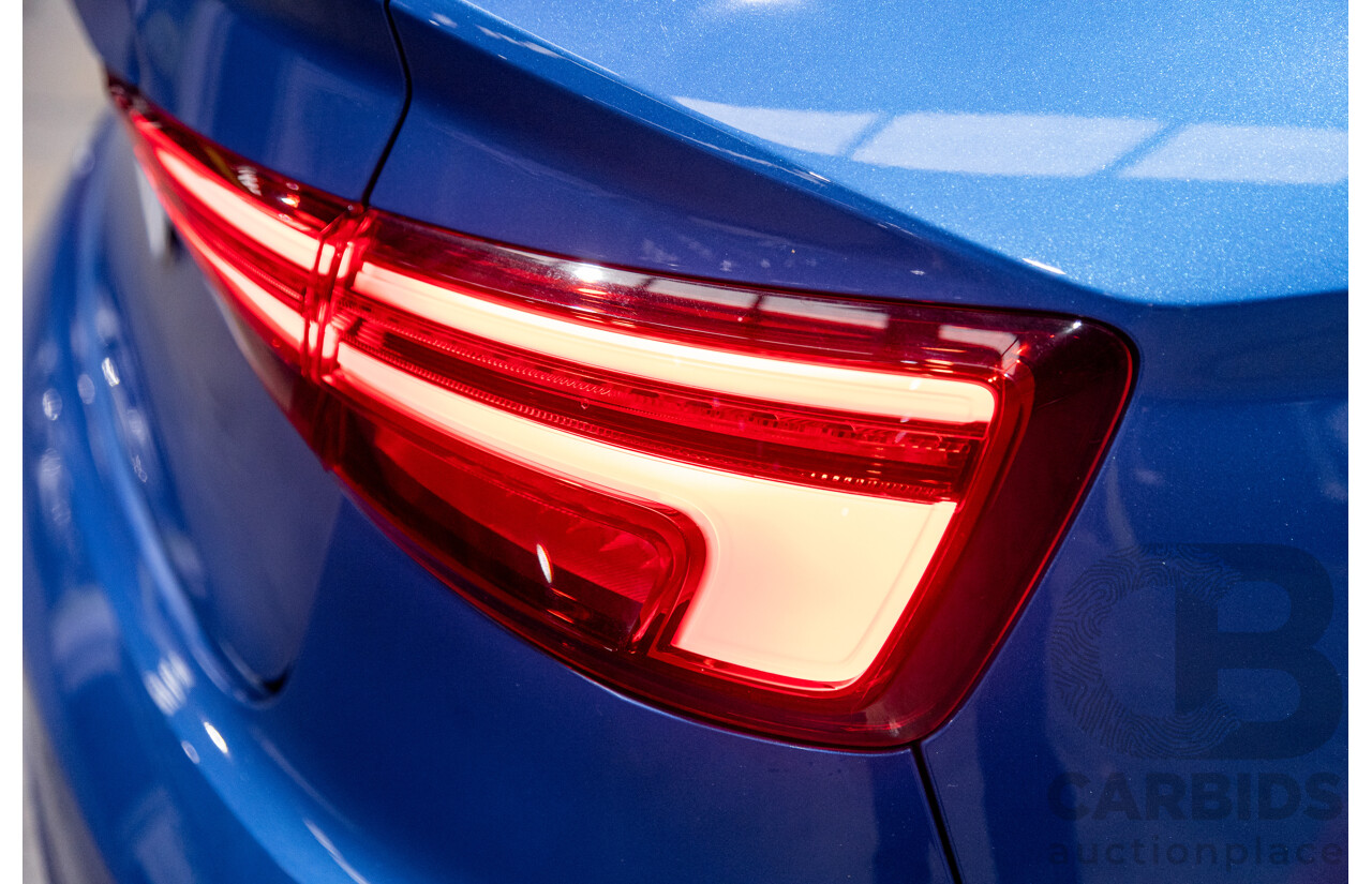 10/2017 Audi RS3 Quattro (AWD) MY18 8V 4d Sedan Ara Blue Crystal Pearl Turbo 2.5L - Modified Stage 2