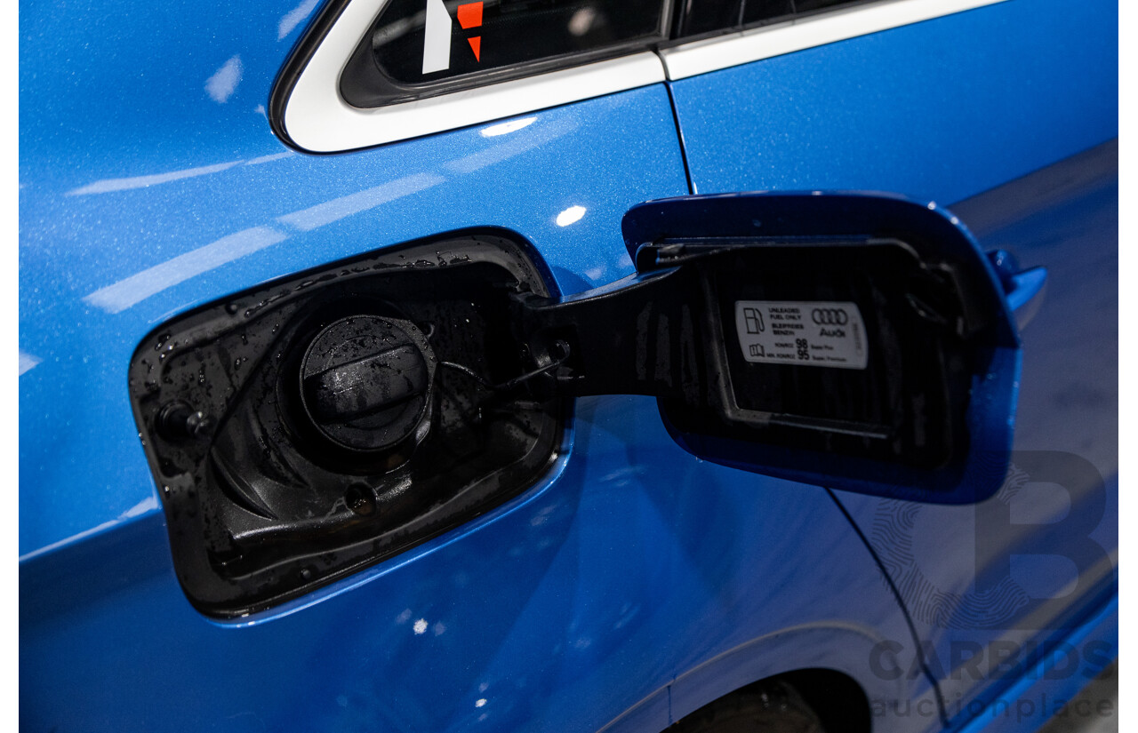 10/2017 Audi RS3 Quattro (AWD) MY18 8V 4d Sedan Ara Blue Crystal Pearl Turbo 2.5L - Modified Stage 2