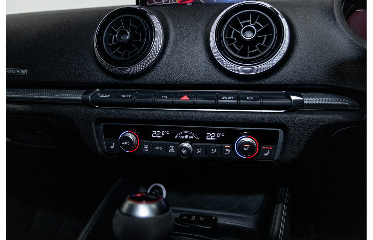 10/2017 Audi RS3 Quattro (AWD) MY18 8V 4d Sedan Ara Blue Crystal Pearl Turbo 2.5L - Modified Stage 2