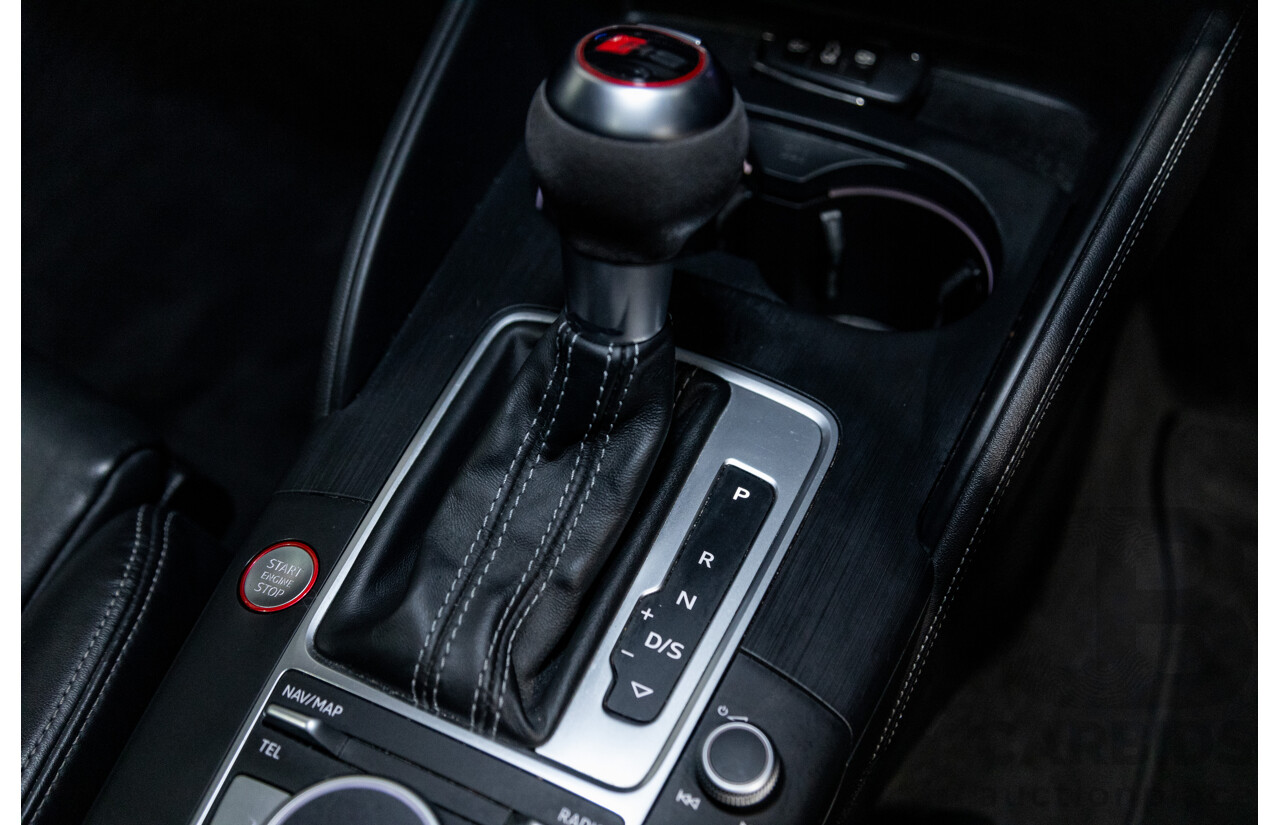 10/2017 Audi RS3 Quattro (AWD) MY18 8V 4d Sedan Ara Blue Crystal Pearl Turbo 2.5L - Modified Stage 2