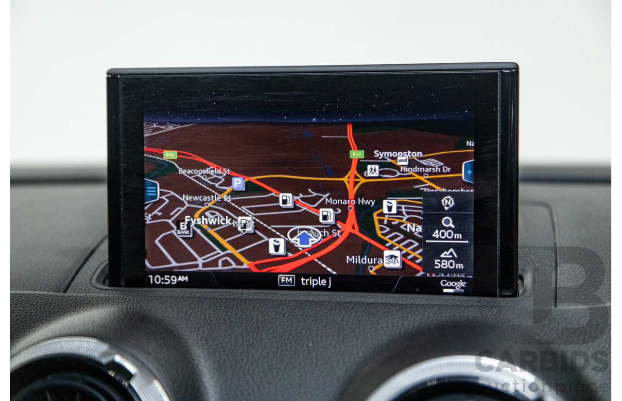 10/2017 Audi RS3 Quattro (AWD) MY18 8V 4d Sedan Ara Blue Crystal Pearl Turbo 2.5L - Modified Stage 2