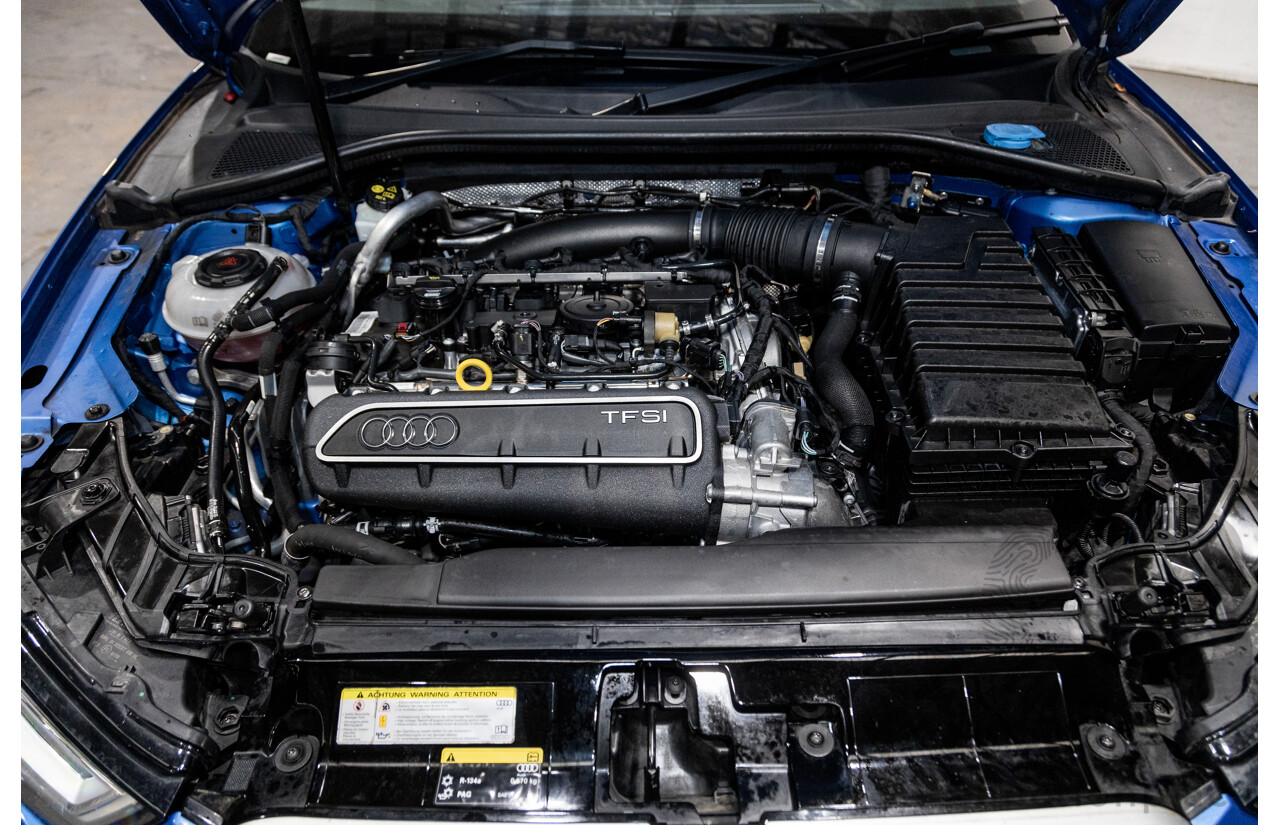 10/2017 Audi RS3 Quattro (AWD) MY18 8V 4d Sedan Ara Blue Crystal Pearl Turbo 2.5L - Modified Stage 2