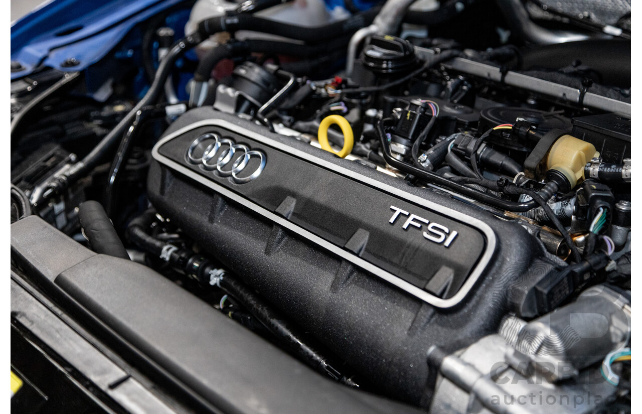 10/2017 Audi RS3 Quattro (AWD) MY18 8V 4d Sedan Ara Blue Crystal Pearl Turbo 2.5L - Modified Stage 2
