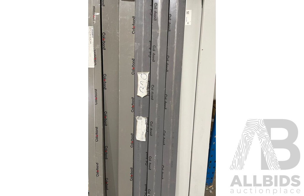 Colourbond 1800mm Down Pipes - Lot of 9