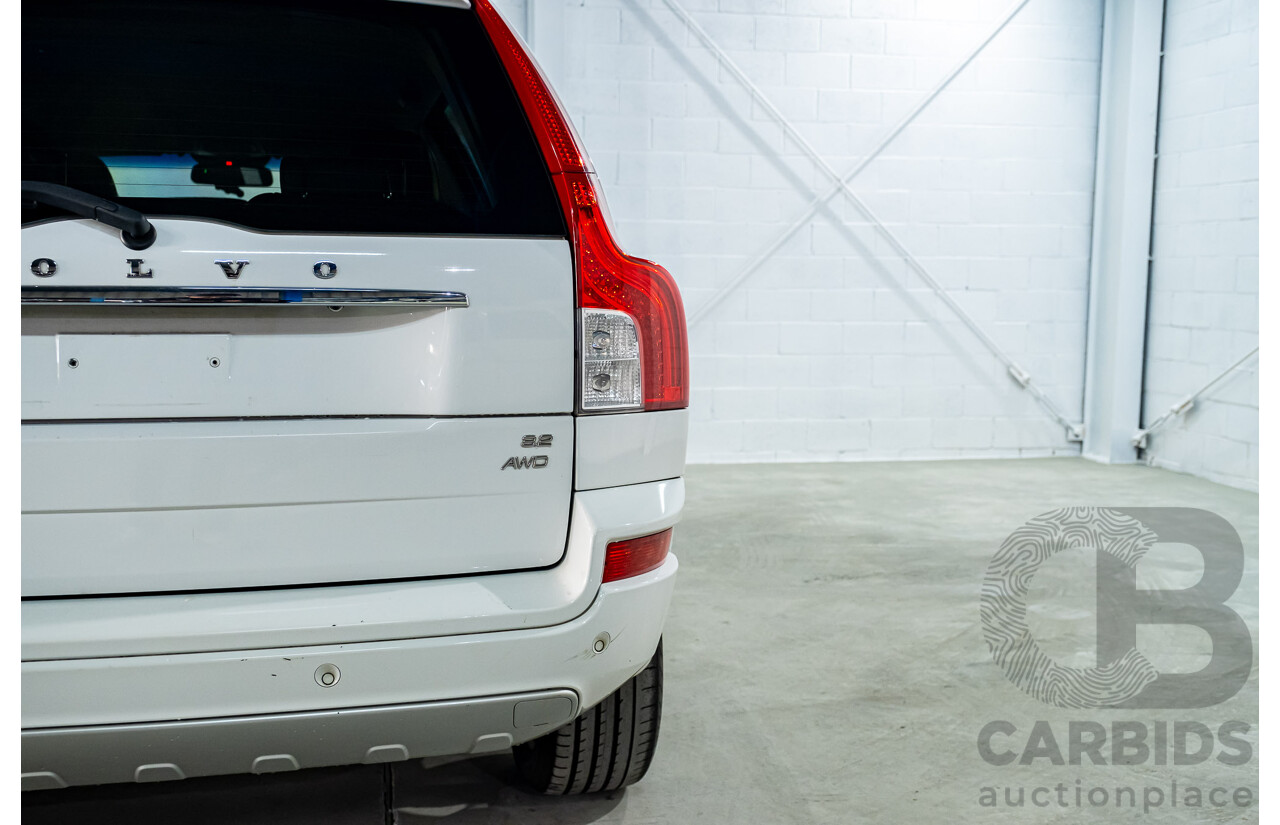 1/2014 Volvo XC90 3.2 R-Design (AWD) MY14 4d Wagon White 3.2L - 7 Seater