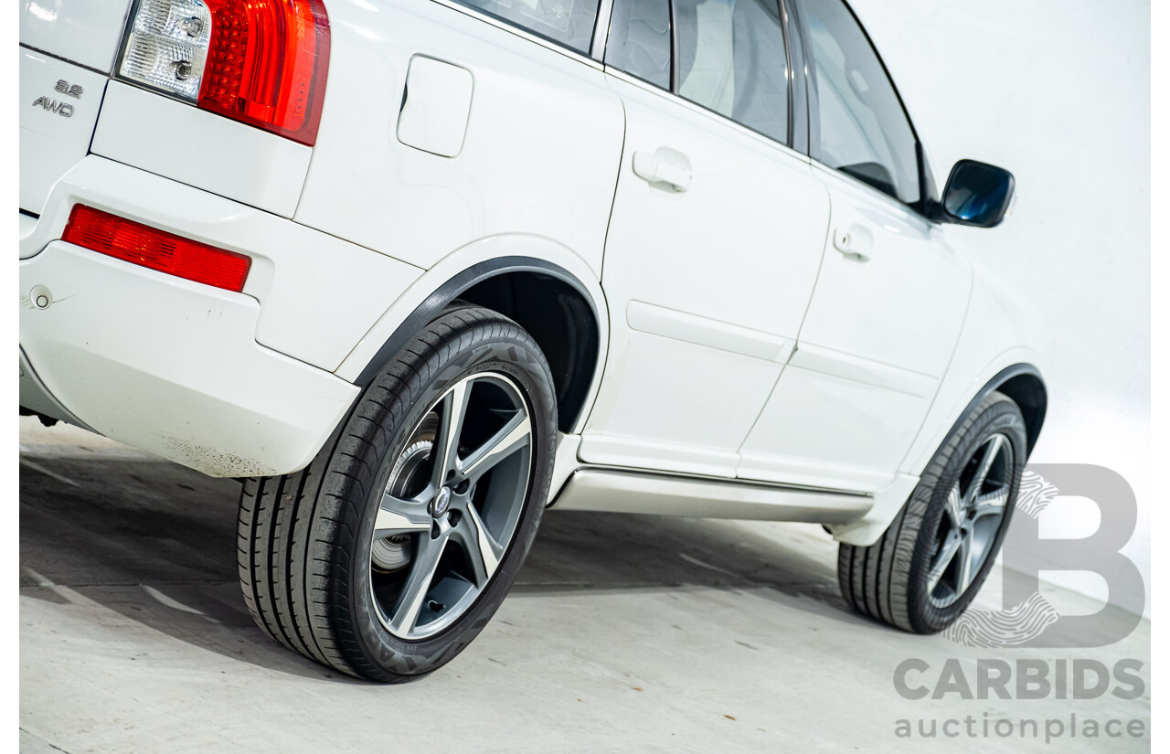 1/2014 Volvo XC90 3.2 R-Design (AWD) MY14 4d Wagon White 3.2L - 7 Seater