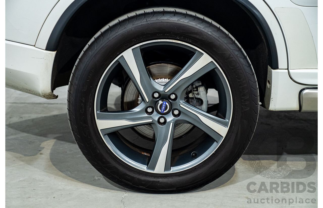 1/2014 Volvo XC90 3.2 R-Design (AWD) MY14 4d Wagon White 3.2L - 7 Seater