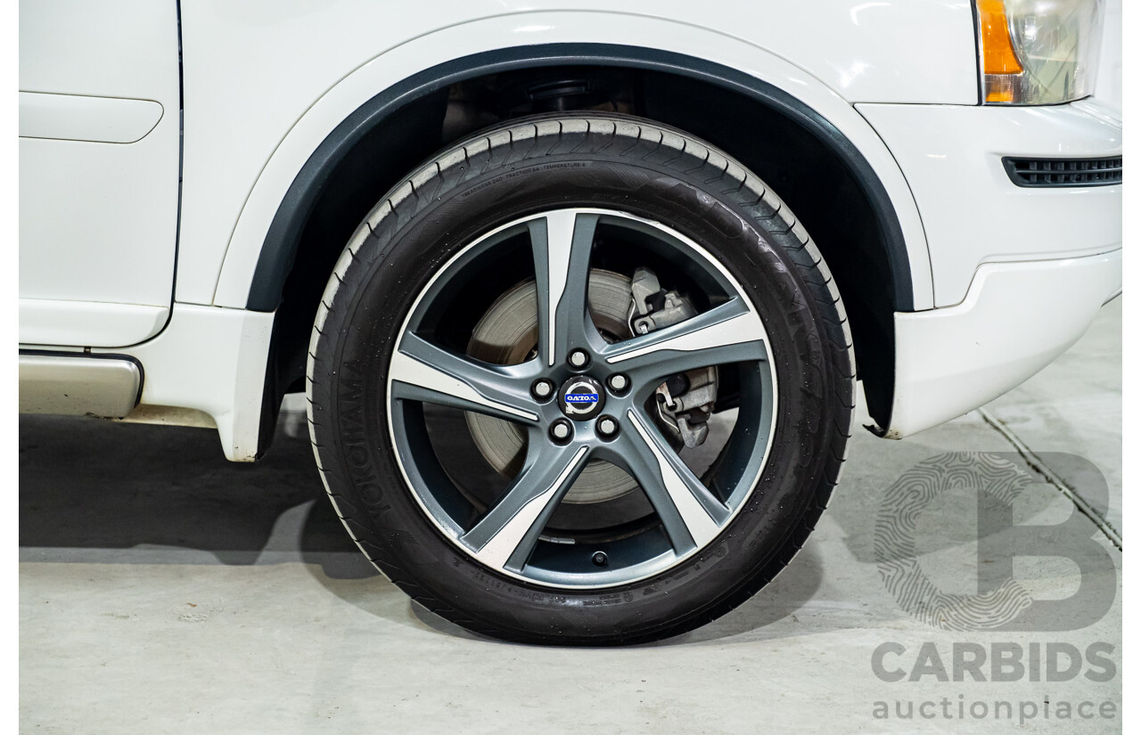 1/2014 Volvo XC90 3.2 R-Design (AWD) MY14 4d Wagon White 3.2L - 7 Seater