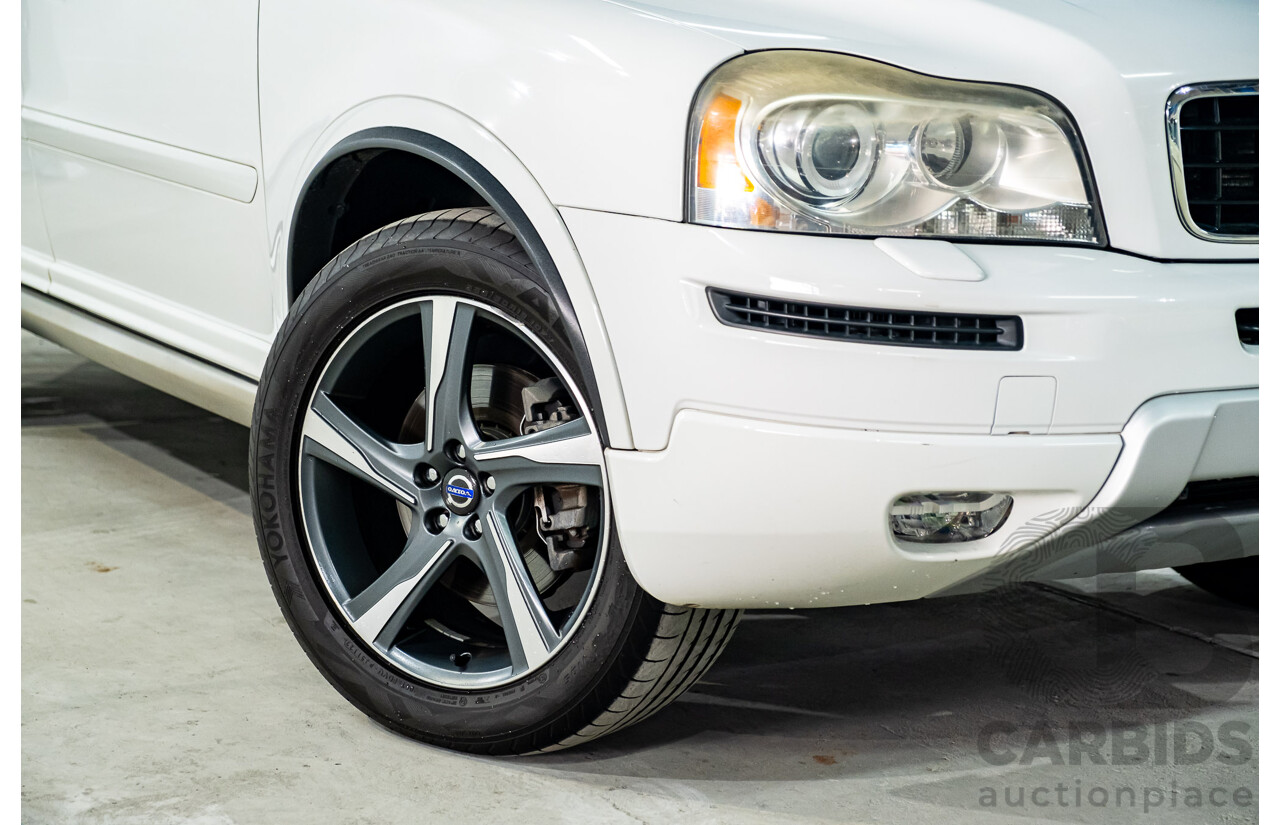 1/2014 Volvo XC90 3.2 R-Design (AWD) MY14 4d Wagon White 3.2L - 7 Seater