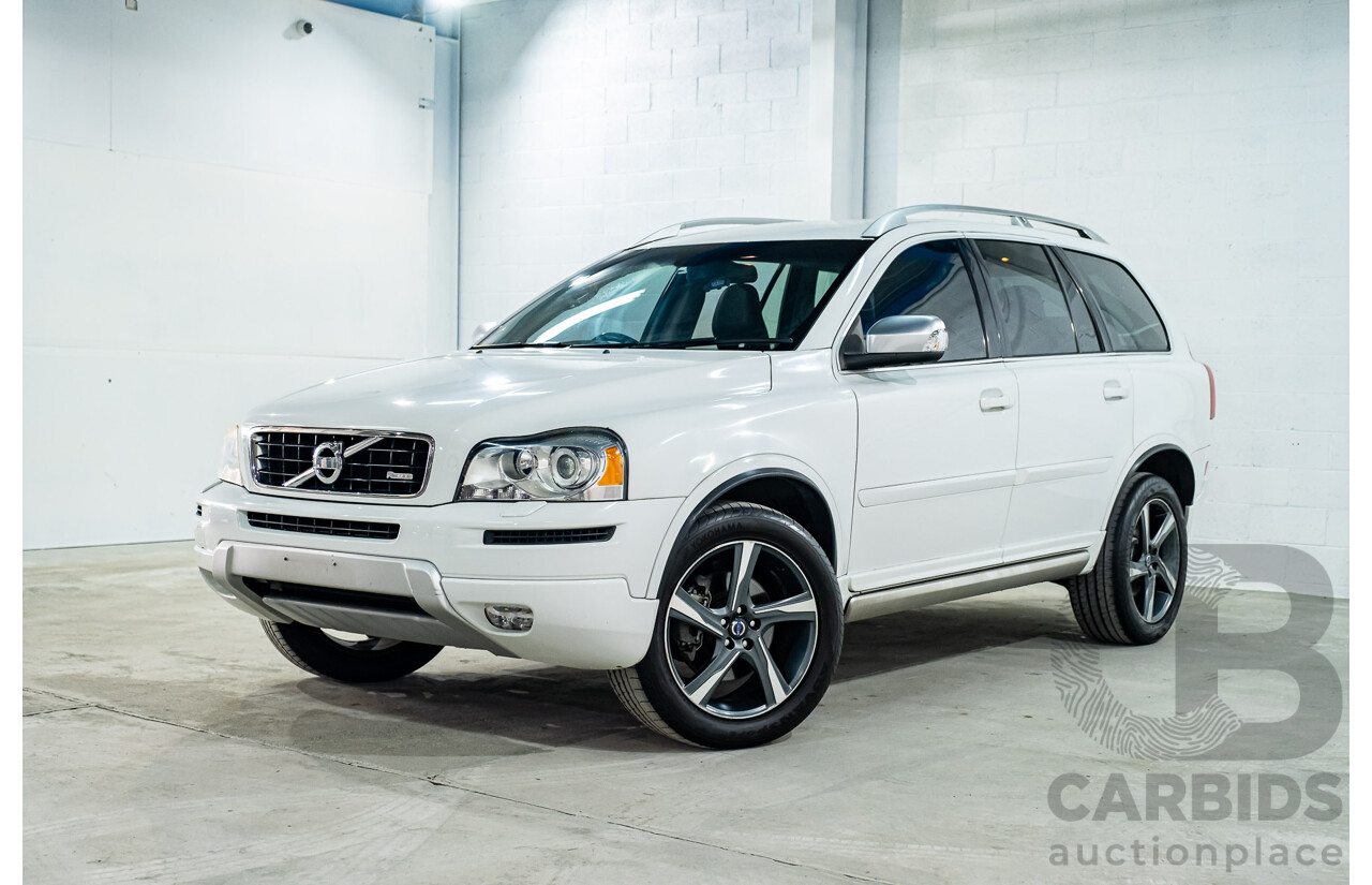 1/2014 Volvo XC90 3.2 R-Design (AWD) MY14 4d Wagon White 3.2L - 7 Seater