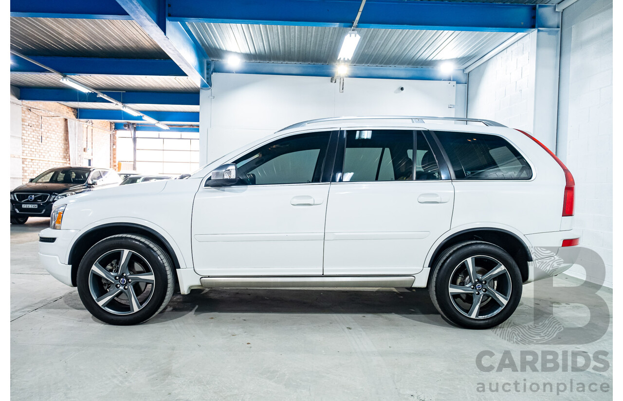 1/2014 Volvo XC90 3.2 R-Design (AWD) MY14 4d Wagon White 3.2L - 7 Seater