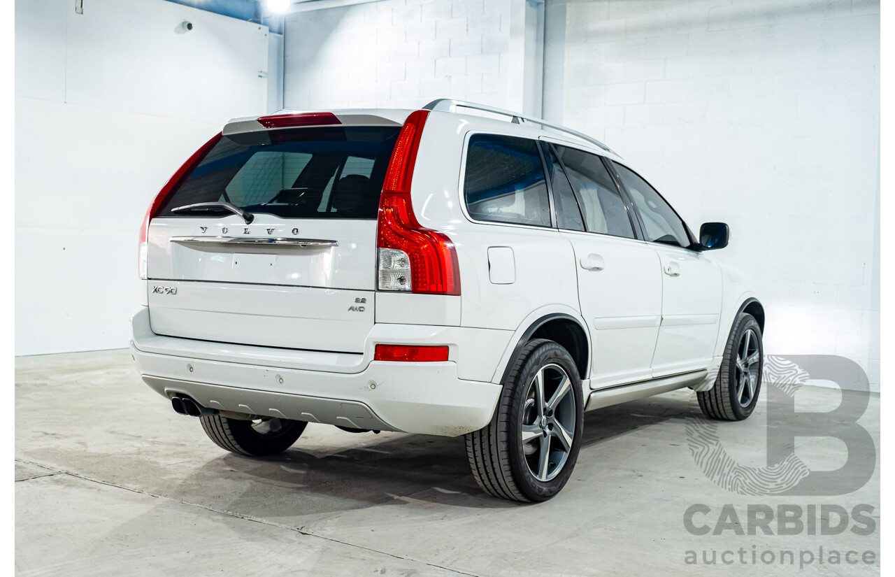 1/2014 Volvo XC90 3.2 R-Design (AWD) MY14 4d Wagon White 3.2L - 7 Seater