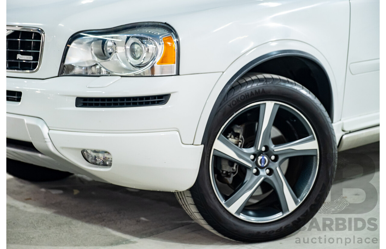 1/2014 Volvo XC90 3.2 R-Design (AWD) MY14 4d Wagon White 3.2L - 7 Seater