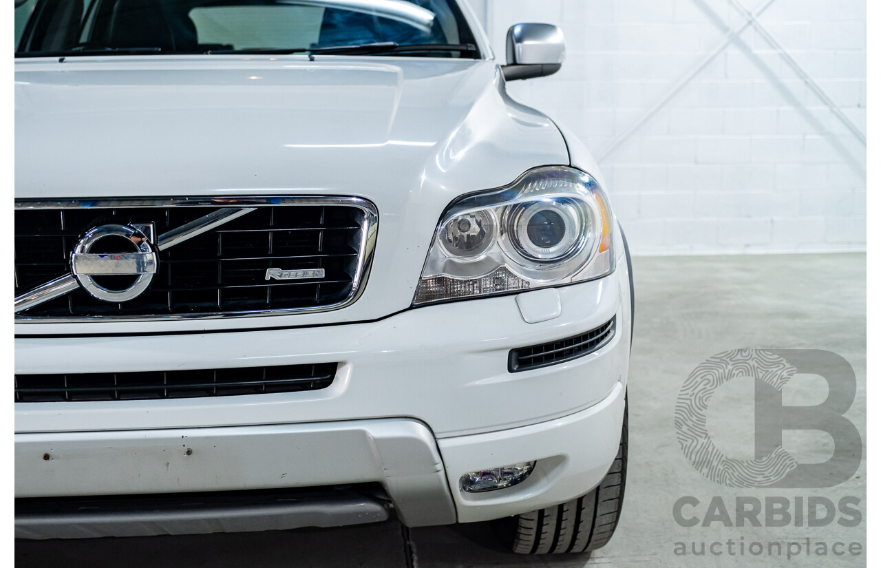 1/2014 Volvo XC90 3.2 R-Design (AWD) MY14 4d Wagon White 3.2L - 7 Seater