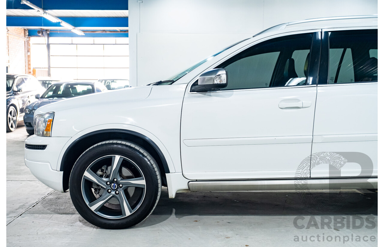 1/2014 Volvo XC90 3.2 R-Design (AWD) MY14 4d Wagon White 3.2L - 7 Seater