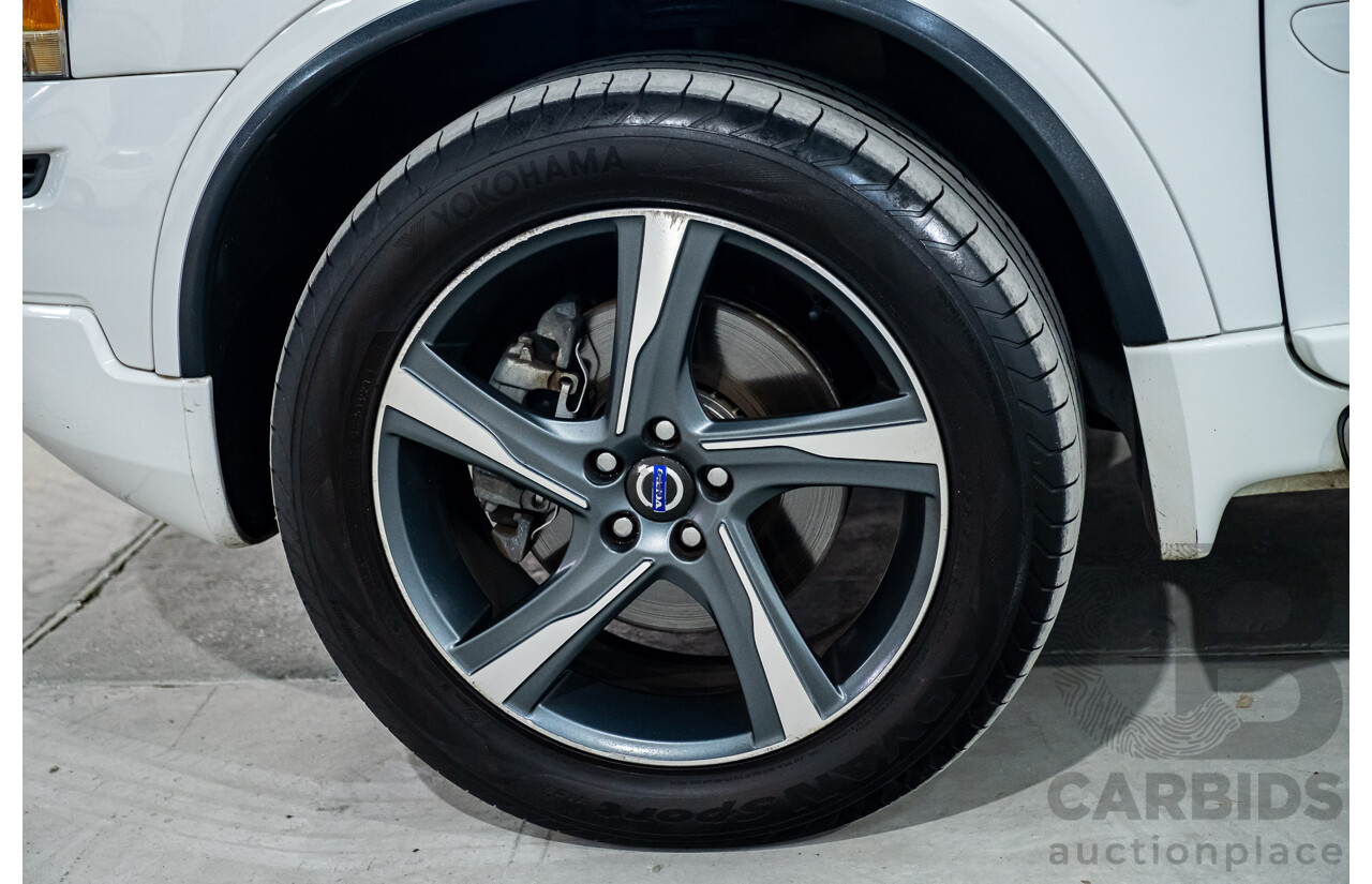 1/2014 Volvo XC90 3.2 R-Design (AWD) MY14 4d Wagon White 3.2L - 7 Seater