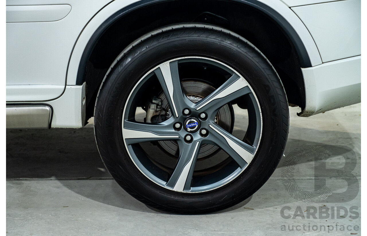 1/2014 Volvo XC90 3.2 R-Design (AWD) MY14 4d Wagon White 3.2L - 7 Seater