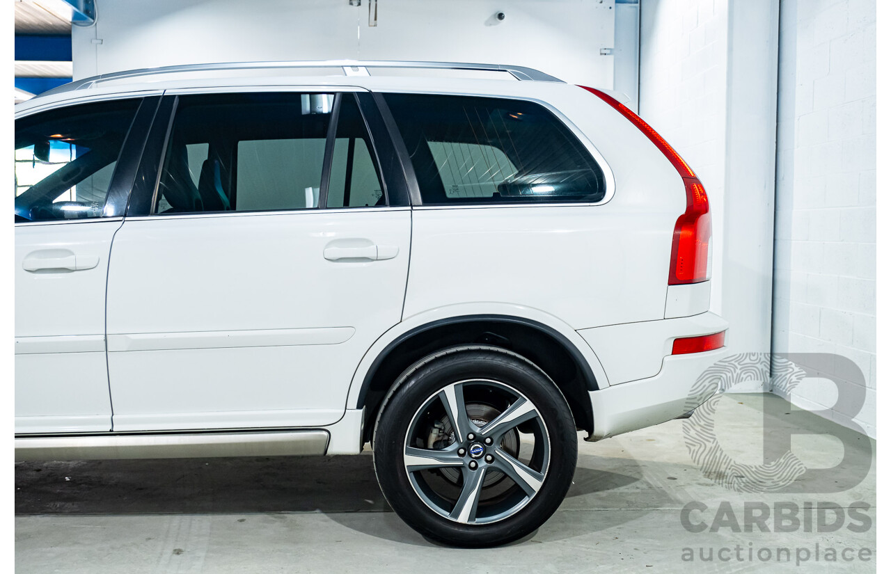 1/2014 Volvo XC90 3.2 R-Design (AWD) MY14 4d Wagon White 3.2L - 7 Seater