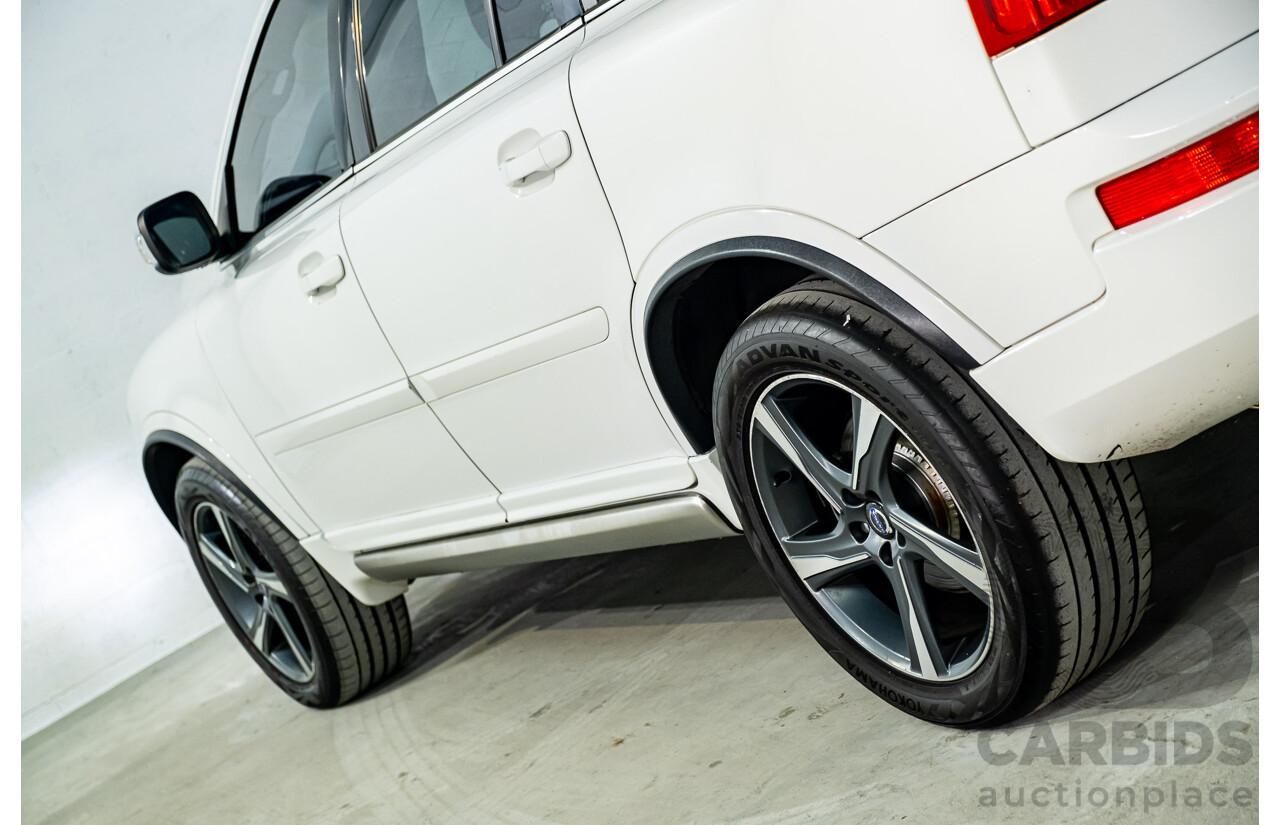 1/2014 Volvo XC90 3.2 R-Design (AWD) MY14 4d Wagon White 3.2L - 7 Seater
