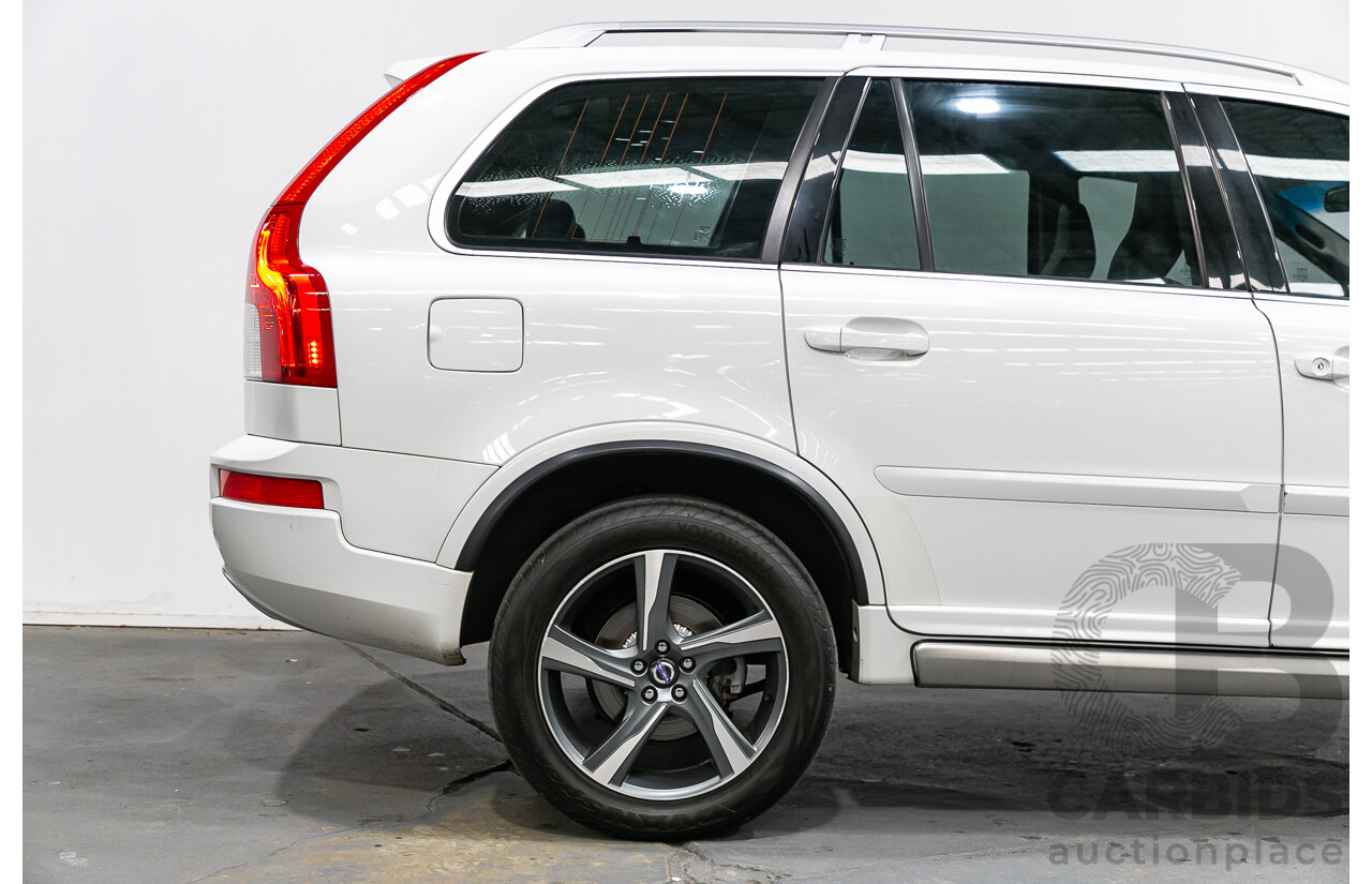 1/2014 Volvo XC90 3.2 R-Design (AWD) MY14 4d Wagon White 3.2L - 7 Seater