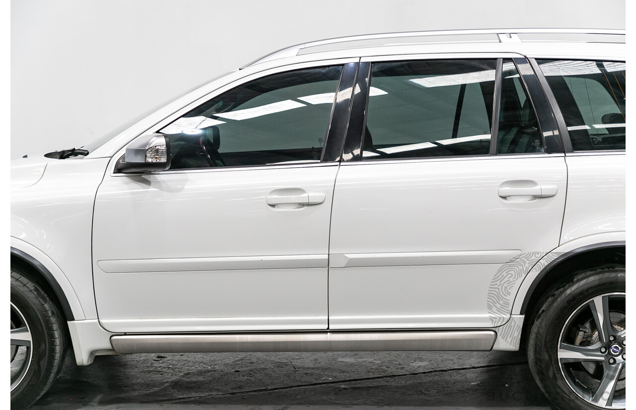 1/2014 Volvo XC90 3.2 R-Design (AWD) MY14 4d Wagon White 3.2L - 7 Seater